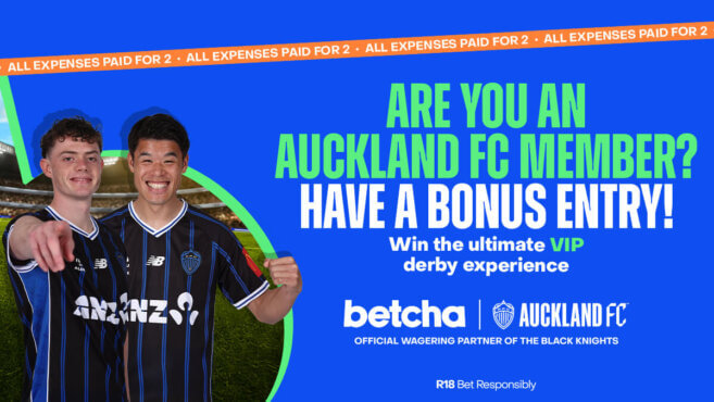 Auckland FC Members get a Bonus Entry to Win the Ultimate VIP Experience!